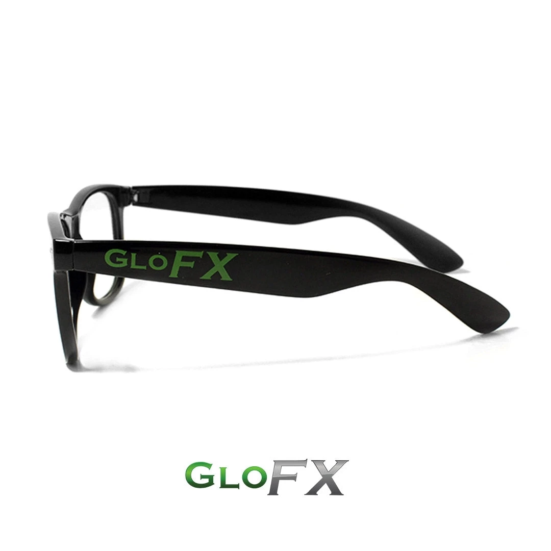 GloFX Heart Effect Diffraction Glasses - Black 5 GloFX Heart Effect Diffraction Glasses - Black