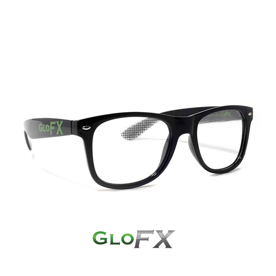 GloFX Heart Effect Diffraction Glasses - Black 6 GloFX Heart Effect Diffraction Glasses - Black
