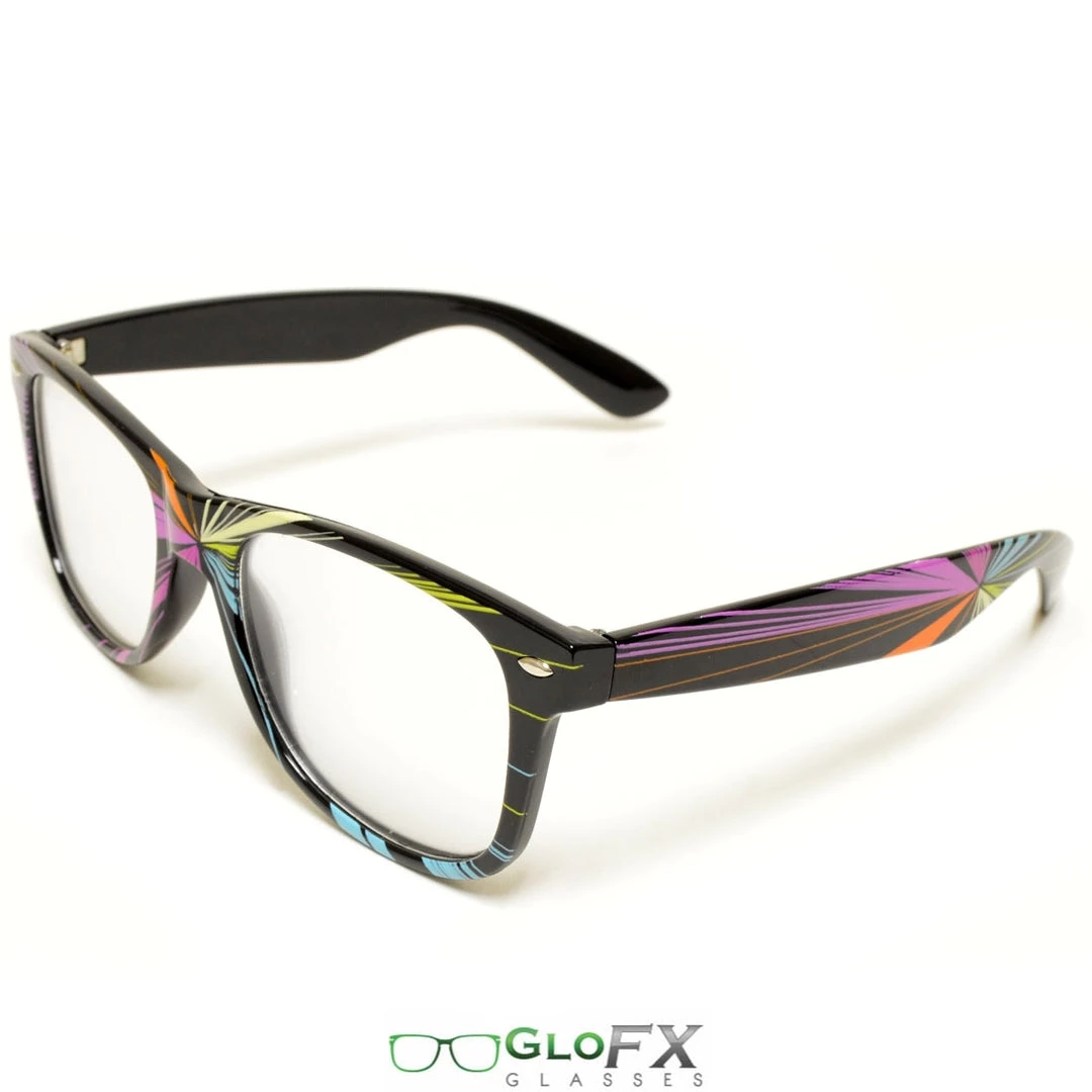 Rave Glasses & Goggles GloFX Starburst Diffraction Glasses - Clear Lens 6 Rave Glasses & Goggles GloFX Starburst Diffraction Glasses - Clear Lens