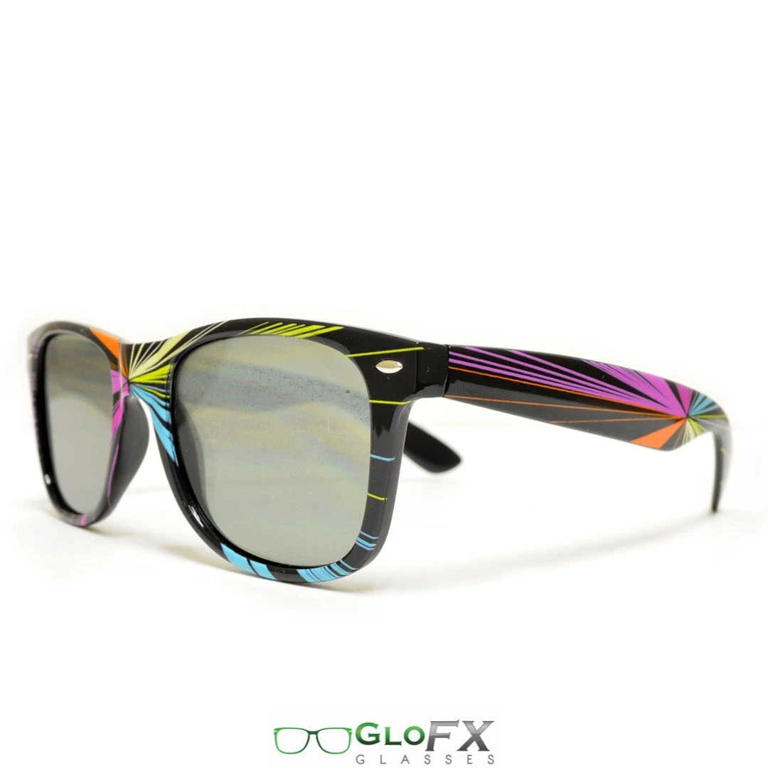 GloFX Starburst Diffraction Glasses - Emerald Tinted Rave Glasses & Goggles 4 GloFX Starburst Diffraction Glasses - Emerald Tinted Rave Glasses & Goggles