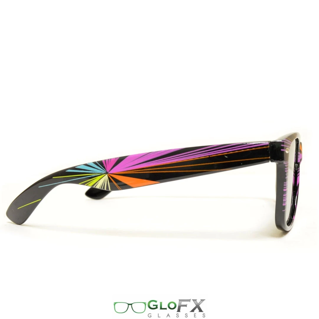 GloFX Starburst Diffraction Glasses - Emerald Tinted Rave Glasses & Goggles 5 GloFX Starburst Diffraction Glasses - Emerald Tinted Rave Glasses & Goggles