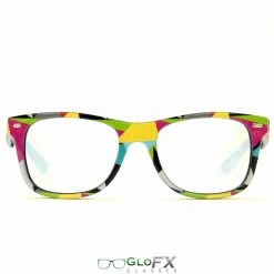 Staff Picks GloFX Geometric Diffraction Glasses - Clear Lens
