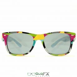 GloFX Geometric Diffraction Glasses - Emerald Tinted
