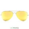 GloFX Metal Pilot Aviator Style Diffraction Glasses - Gold Mirror 2 GloFX Metal Pilot Aviator Style Diffraction Glasses - Gold Mirror