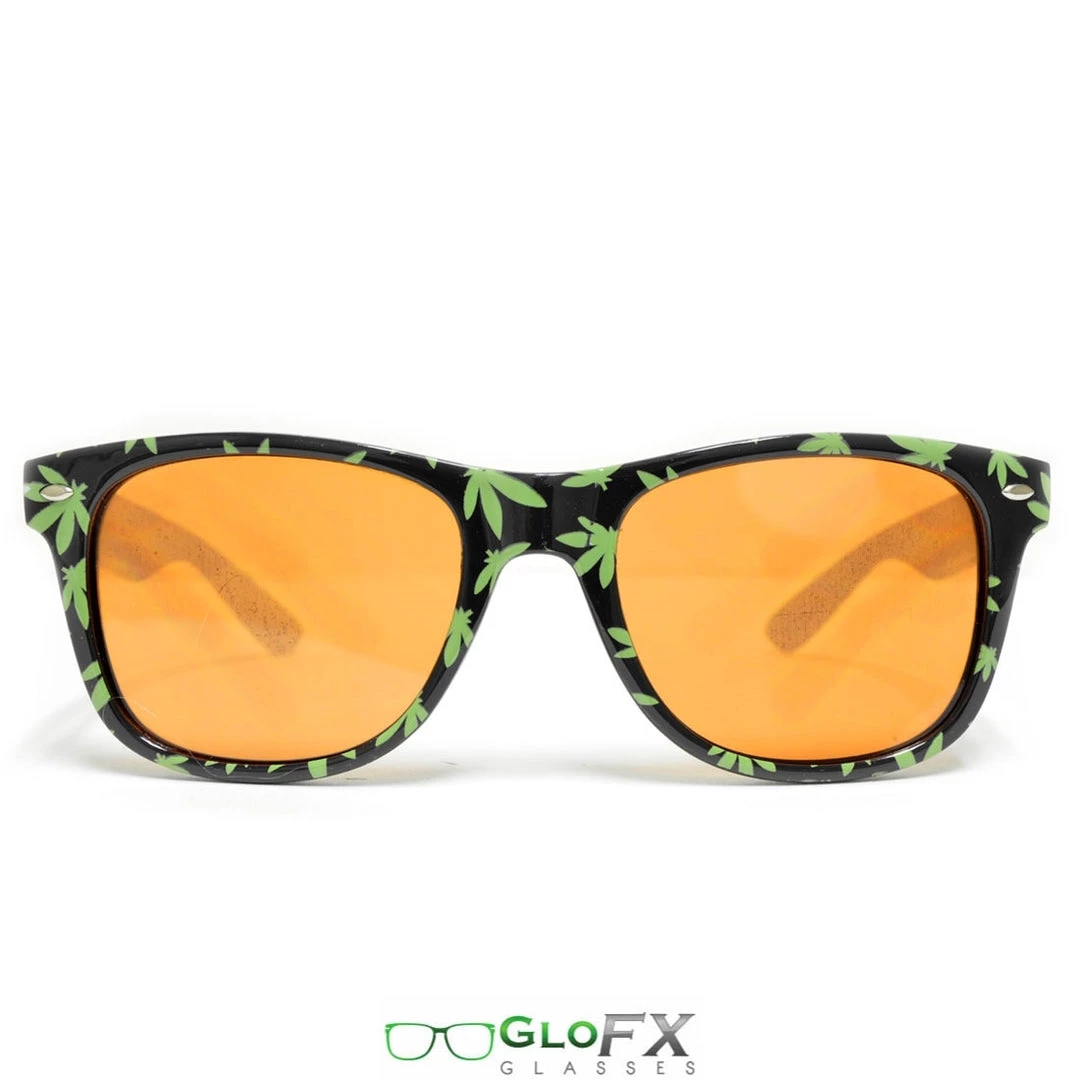 GloFX Pot Leaf Diffraction Glasses - Amber Tinted Staff Picks 3 GloFX Pot Leaf Diffraction Glasses - Amber Tinted Staff Picks
