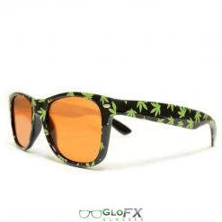 GloFX Pot Leaf Diffraction Glasses - Amber Tinted Staff Picks