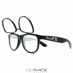 GloFX Spiral Flip Diffraction Glasses - Black Rave Glasses & Goggles 13 GloFX Spiral Flip Diffraction Glasses - Black Rave Glasses & Goggles