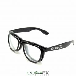 GloFX Spiral Flip Diffraction Glasses - Black Rave Glasses & Goggles 15 GloFX Spiral Flip Diffraction Glasses - Black Rave Glasses & Goggles