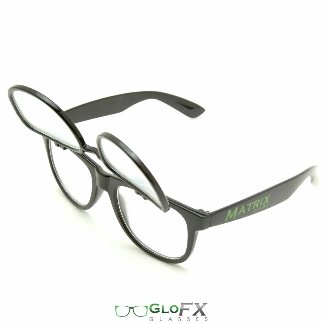 GloFX Matrix Diffraction Glasses - Black Rave Glasses & Goggles 10 GloFX Matrix Diffraction Glasses - Black Rave Glasses & Goggles