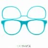 GloFX Matrix Diffraction Glasses - Blue 1 GloFX Matrix Diffraction Glasses - Blue