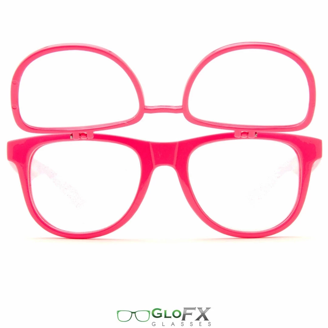 Rave Glasses & Goggles GloFX Matrix Diffraction Glasses - Pink 3 Rave Glasses & Goggles GloFX Matrix Diffraction Glasses - Pink