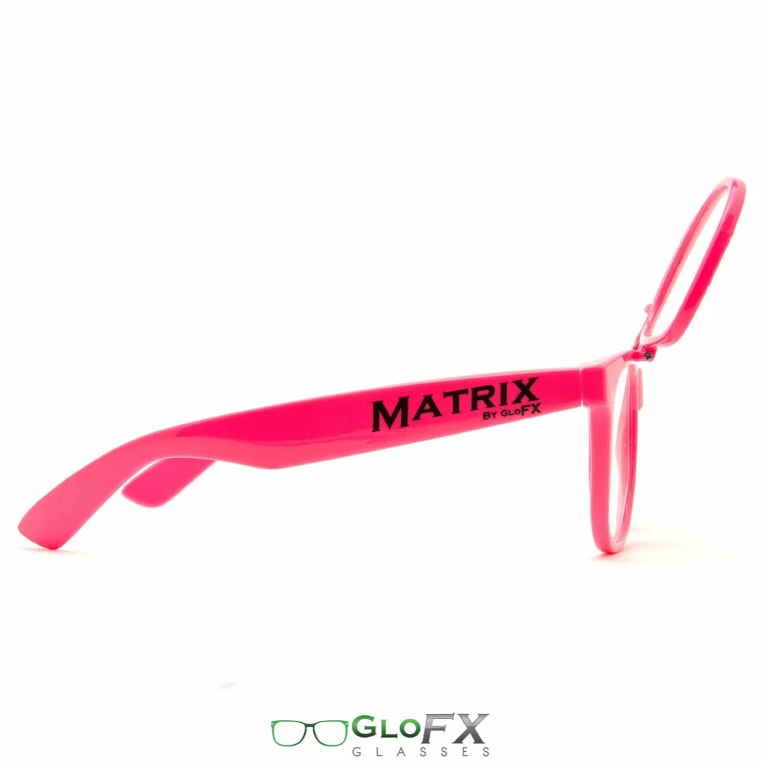 Rave Glasses & Goggles GloFX Matrix Diffraction Glasses - Pink 8 Rave Glasses & Goggles GloFX Matrix Diffraction Glasses - Pink