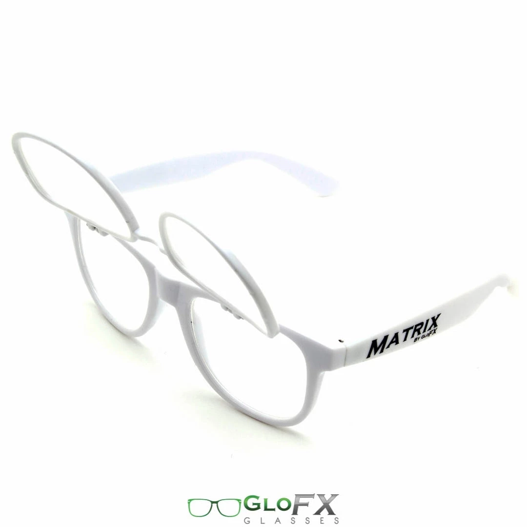 On Sale GloFX Matrix Diffraction Glasses - White 10 On Sale GloFX Matrix Diffraction Glasses - White