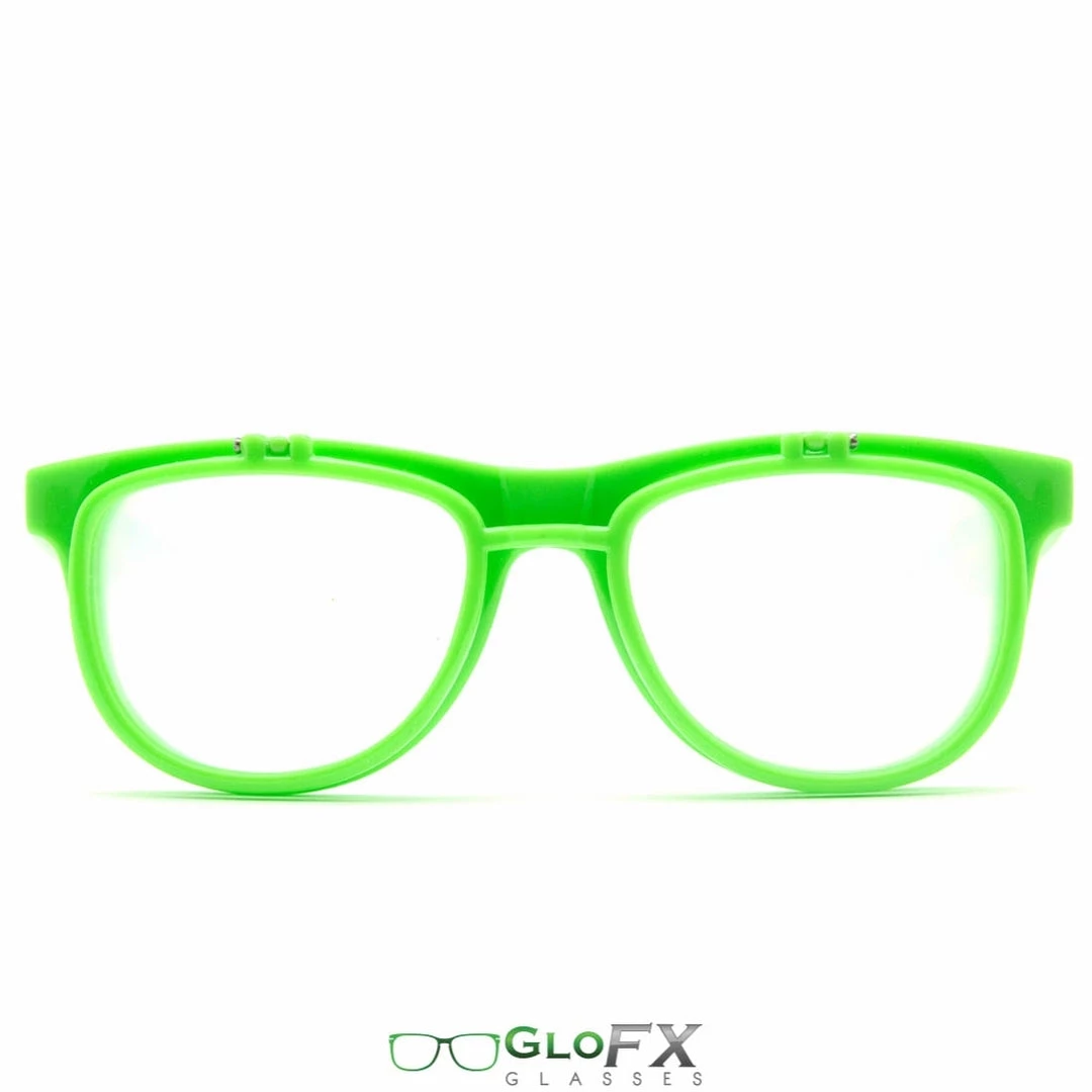 Rave Glasses & Goggles GloFX Matrix Diffraction Glasses - Green 4 Rave Glasses & Goggles GloFX Matrix Diffraction Glasses - Green