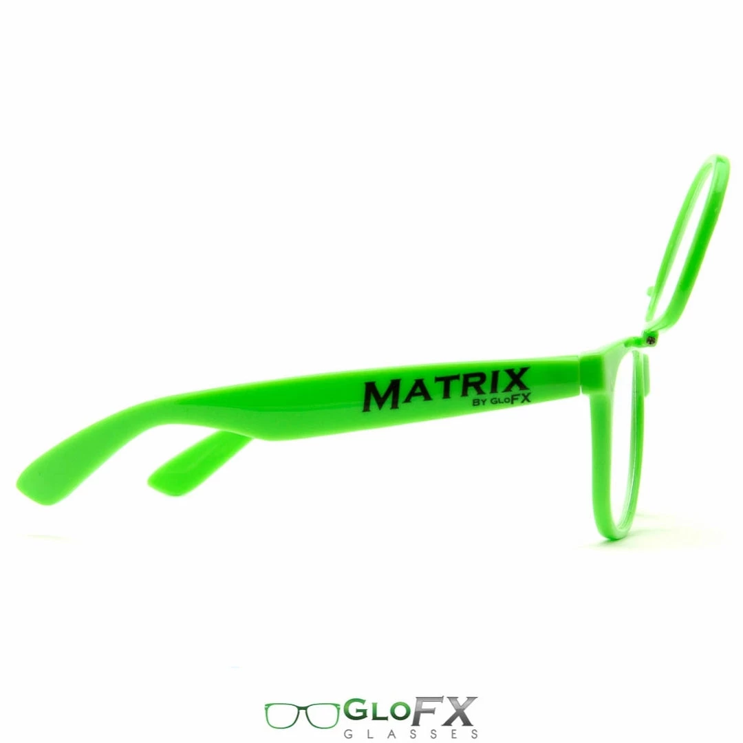 Rave Glasses & Goggles GloFX Matrix Diffraction Glasses - Green 7 Rave Glasses & Goggles GloFX Matrix Diffraction Glasses - Green