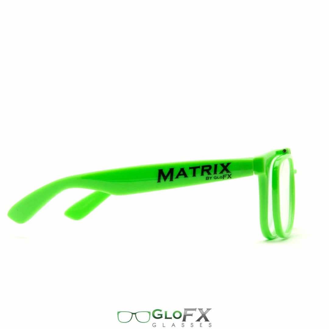 Rave Glasses & Goggles GloFX Matrix Diffraction Glasses - Green 8 Rave Glasses & Goggles GloFX Matrix Diffraction Glasses - Green
