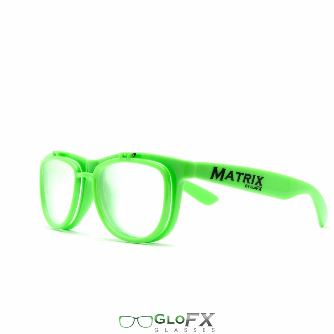 Rave Glasses & Goggles GloFX Matrix Diffraction Glasses - Green 10 Rave Glasses & Goggles GloFX Matrix Diffraction Glasses - Green