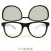 GloFX Matrix Diffraction Glasses - Black - Emerald Tinted 1 GloFX Matrix Diffraction Glasses - Black - Emerald Tinted