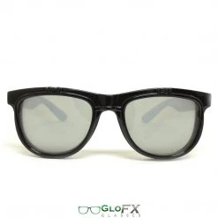 GloFX Matrix Diffraction Glasses - Black - Emerald Tinted