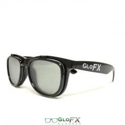 GloFX Matrix Diffraction Glasses - Black - Emerald Tinted 12 GloFX Matrix Diffraction Glasses - Black - Emerald Tinted