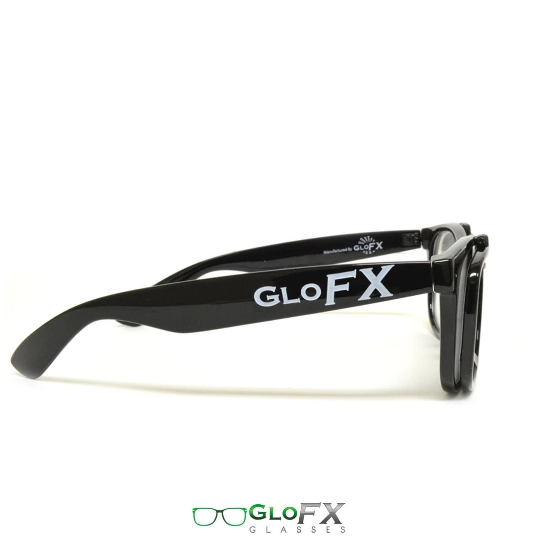 GloFX Matrix Diffraction Glasses - Black - Emerald Tinted 7 GloFX Matrix Diffraction Glasses - Black - Emerald Tinted