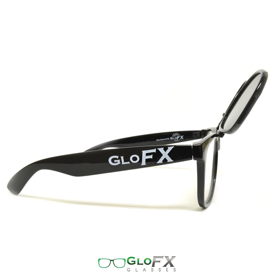 GloFX Matrix Diffraction Glasses - Black - Emerald Tinted 8 GloFX Matrix Diffraction Glasses - Black - Emerald Tinted