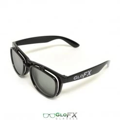 GloFX Matrix Diffraction Glasses - Black - Emerald Tinted 16 GloFX Matrix Diffraction Glasses - Black - Emerald Tinted