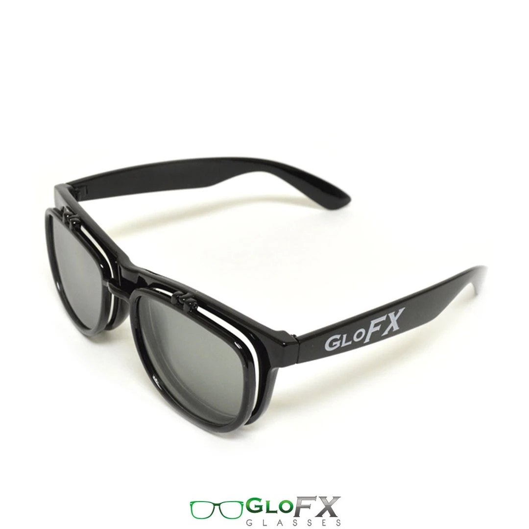 GloFX Matrix Diffraction Glasses - Black - Emerald Tinted 9 GloFX Matrix Diffraction Glasses - Black - Emerald Tinted
