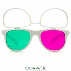 Rave Glasses & Goggles GloFX 3Diffraction Glasses - White