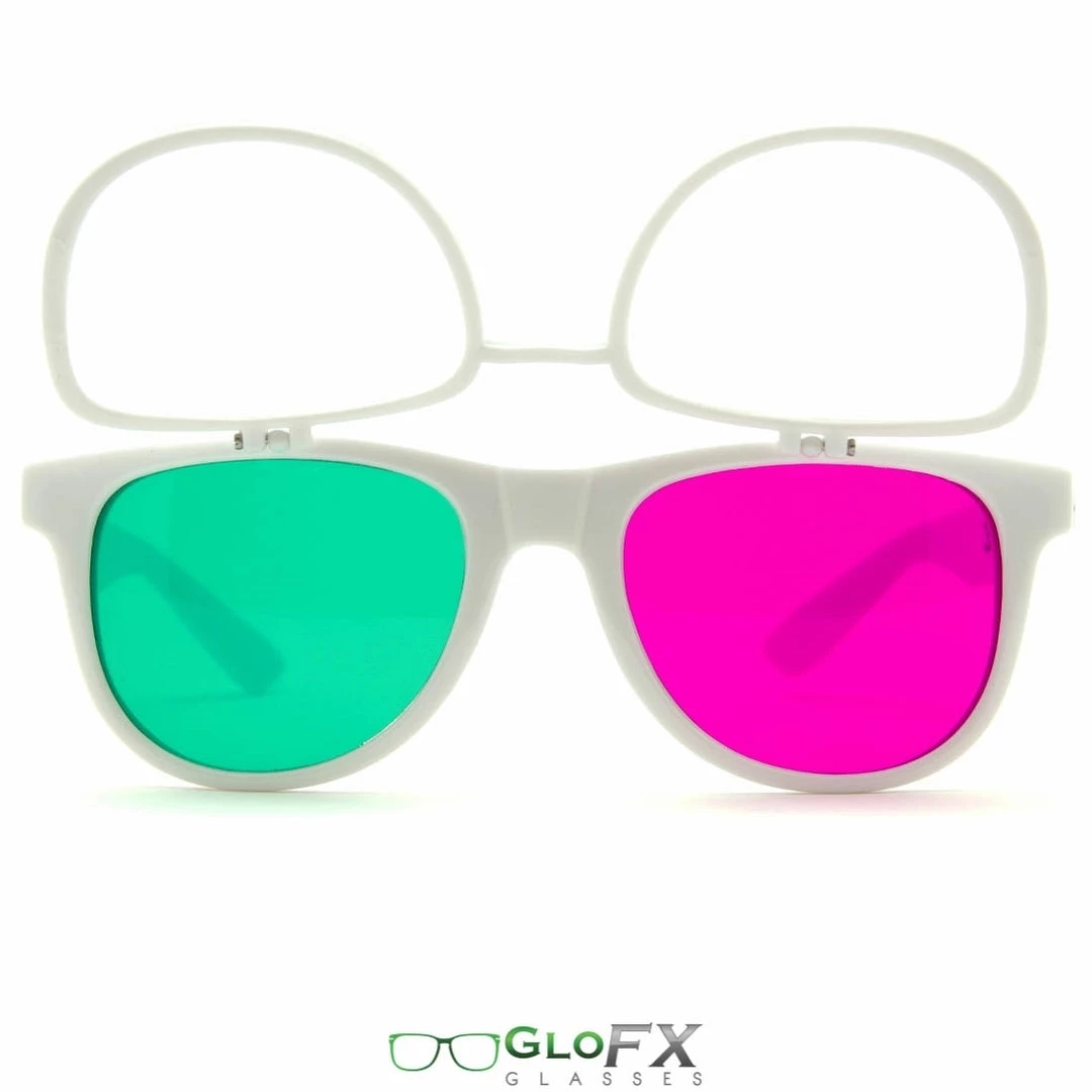 Rave Glasses & Goggles GloFX 3Diffraction Glasses - White 3 Rave Glasses & Goggles GloFX 3Diffraction Glasses - White