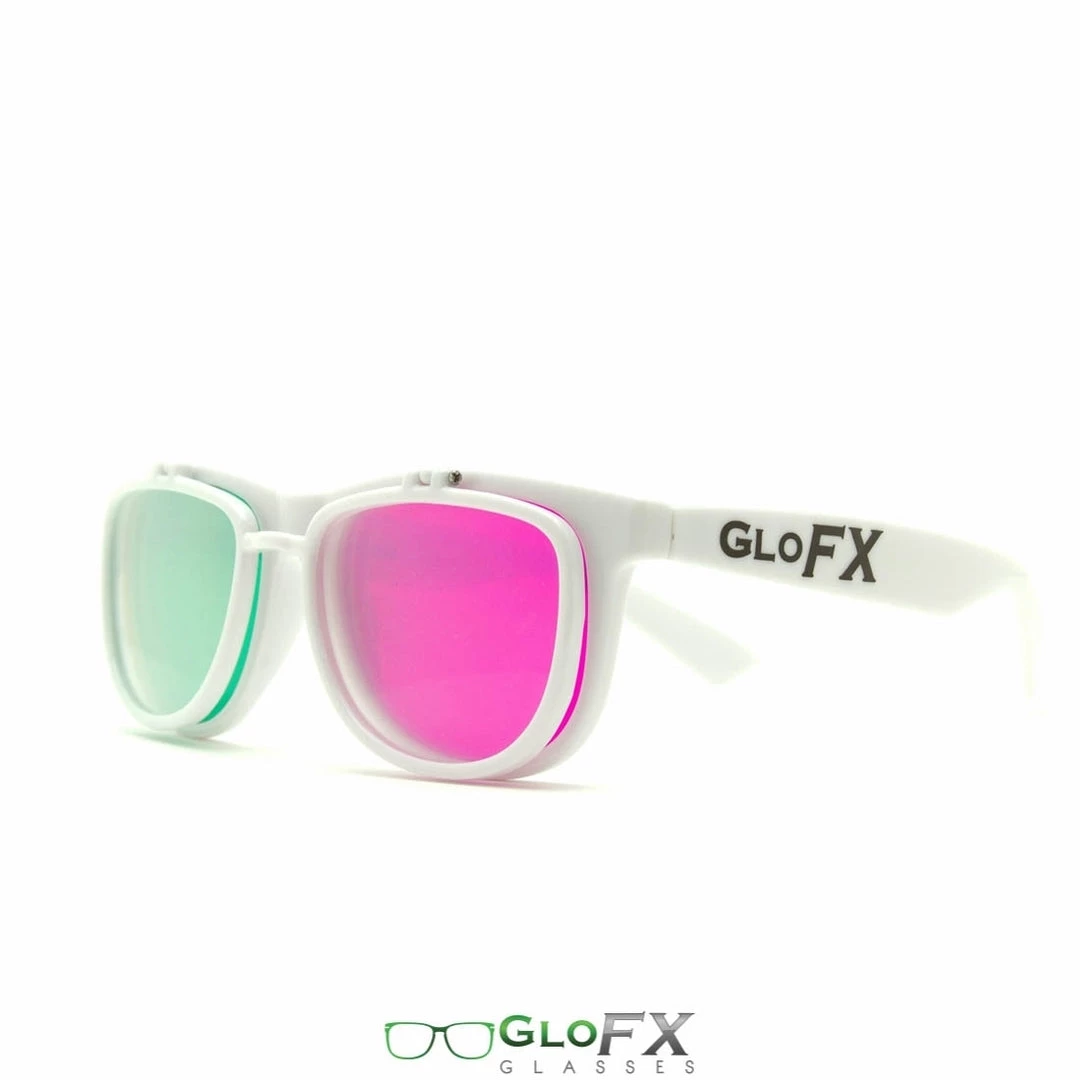 Rave Glasses & Goggles GloFX 3Diffraction Glasses - White 5 Rave Glasses & Goggles GloFX 3Diffraction Glasses - White