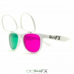 Rave Glasses & Goggles GloFX 3Diffraction Glasses - White 15 Rave Glasses & Goggles GloFX 3Diffraction Glasses - White