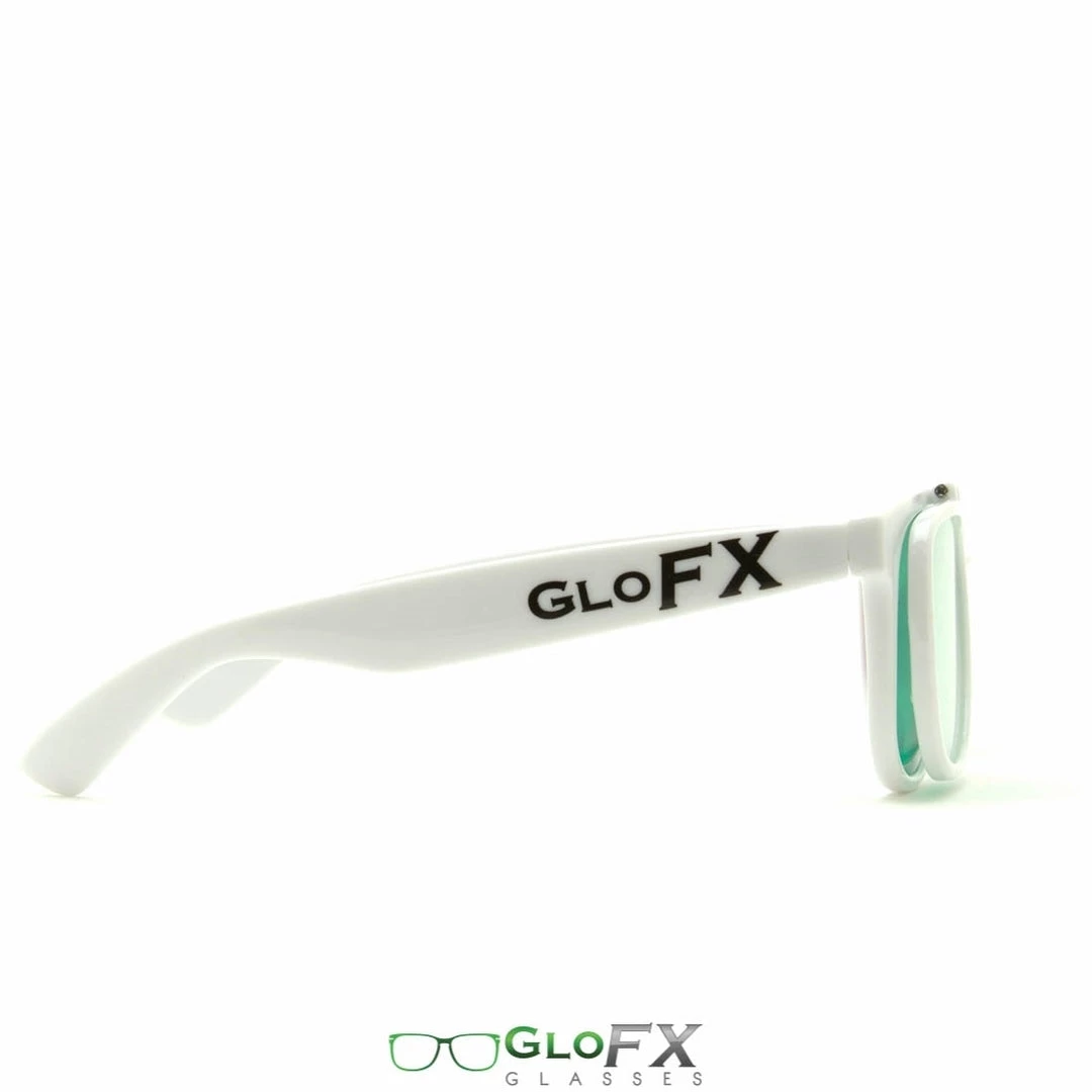 Rave Glasses & Goggles GloFX 3Diffraction Glasses - White 7 Rave Glasses & Goggles GloFX 3Diffraction Glasses - White