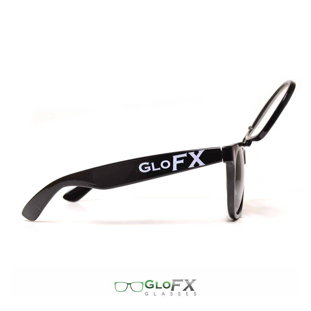 Rave Glasses & Goggles GloFX Diffraction Flip Sunglasses - Black 8 Rave Glasses & Goggles GloFX Diffraction Flip Sunglasses - Black
