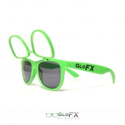 On Sale GloFX Diffraction Flip Sunglasses - Green
