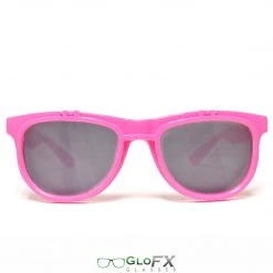 On Sale GloFX Diffraction Flip Sunglasses - Pink