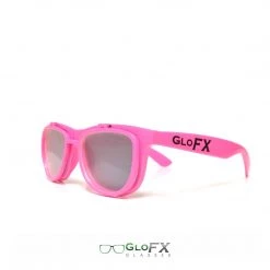 On Sale GloFX Diffraction Flip Sunglasses - Pink