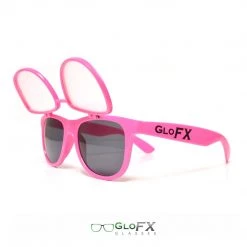 On Sale GloFX Diffraction Flip Sunglasses - Pink