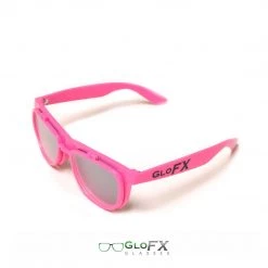 On Sale GloFX Diffraction Flip Sunglasses - Pink