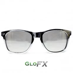 GloFX Chrome Diffraction Glasses - Silver Mirror