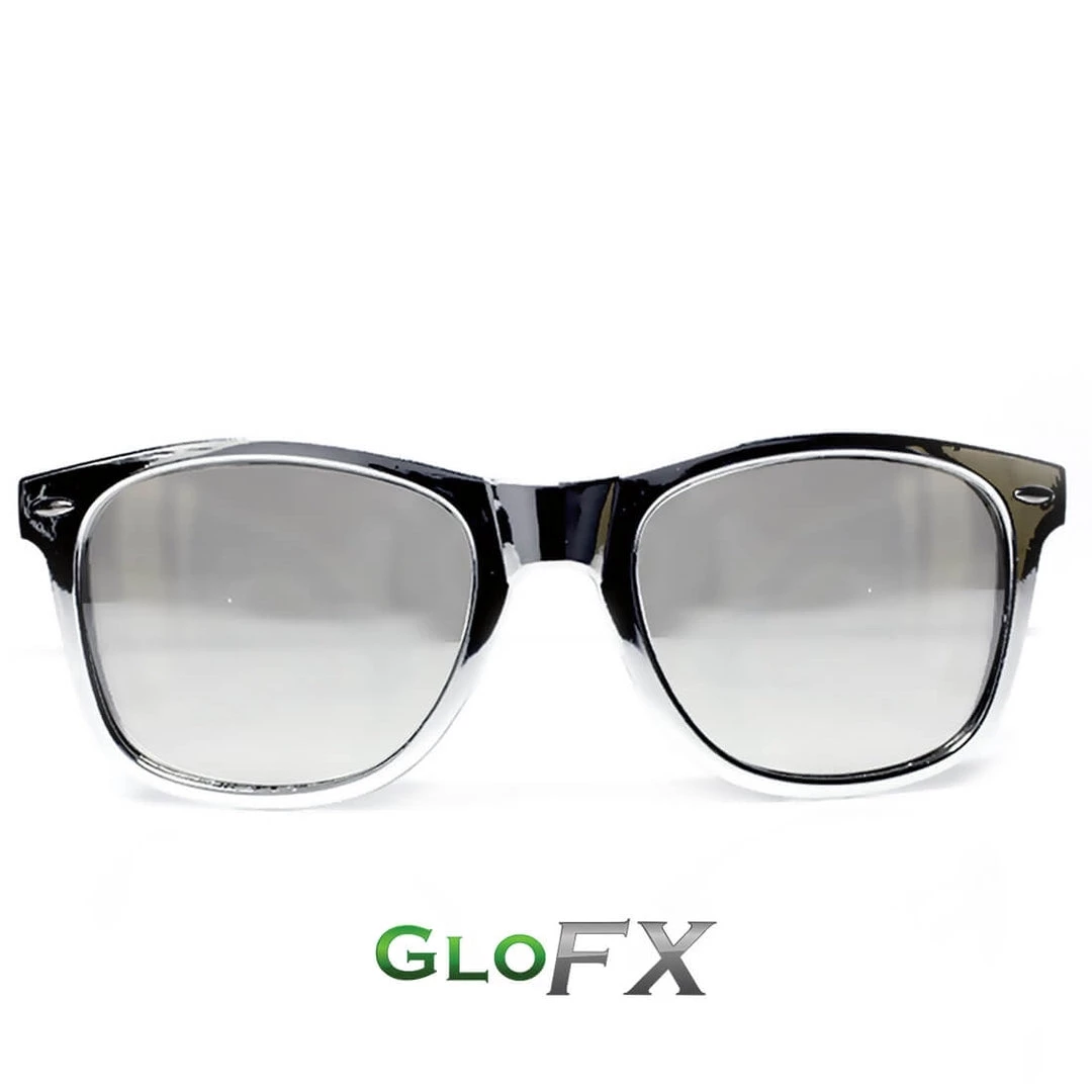GloFX Chrome Diffraction Glasses - Silver Mirror 3 GloFX Chrome Diffraction Glasses - Silver Mirror