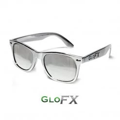 GloFX Chrome Diffraction Glasses - Silver Mirror