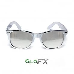 GloFX Chrome Diffraction Glasses - Silver Mirror 10 GloFX Chrome Diffraction Glasses - Silver Mirror