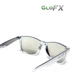 GloFX Chrome Diffraction Glasses - Silver Mirror 12 GloFX Chrome Diffraction Glasses - Silver Mirror