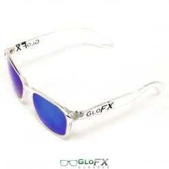 New In GloFX Diffraction Glasses - Clear - Blue Mirror 10 New In GloFX Diffraction Glasses - Clear - Blue Mirror