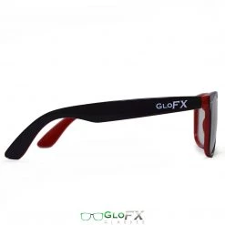 GloFX Diffraction Glasses - Red + Black - Gold Mirror 11 GloFX Diffraction Glasses - Red + Black - Gold Mirror