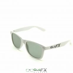 GloFX Ultimate Diffraction Glasses - White - Emerald Tinted On Sale 11 GloFX Ultimate Diffraction Glasses - White - Emerald Tinted On Sale