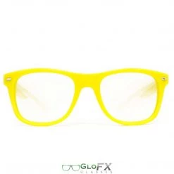 GloFX Ultimate Diffraction Glasses - Yellow - Clear Rave Glasses & Goggles