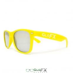 GloFX Ultimate Diffraction Glasses - Yellow - Emerald Tinted