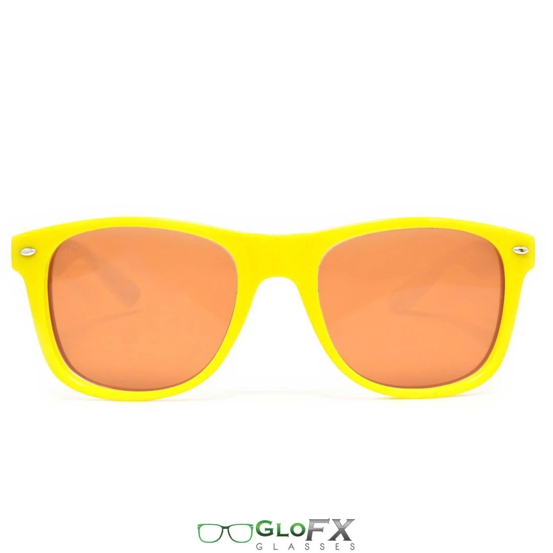 GloFX Ultimate Diffraction Glasses - Yellow - Amber Tinted Rave Glasses & Goggles 3 GloFX Ultimate Diffraction Glasses - Yellow - Amber Tinted Rave Glasses & Goggles